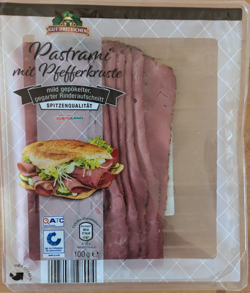 Pastrami mit Pefferkruste