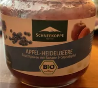Apfel-Heidelbeere Fruchtpüree