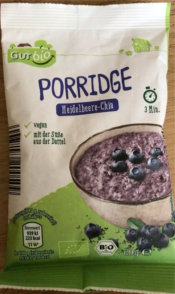 Porridge Heidelbeer Chia