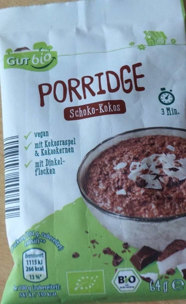Porridge Schoko-Kokos