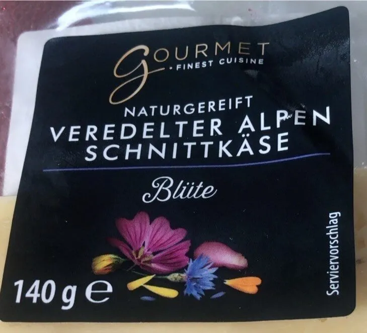 Veredelter Alpen Schnittkäse