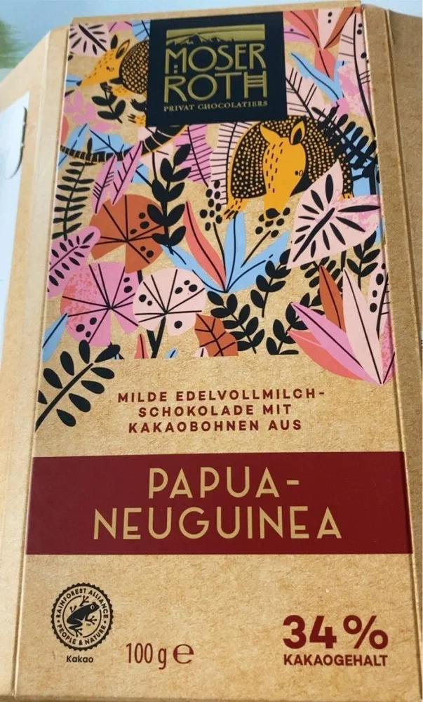 Vollmilchschokolade Papua-Neuguinea