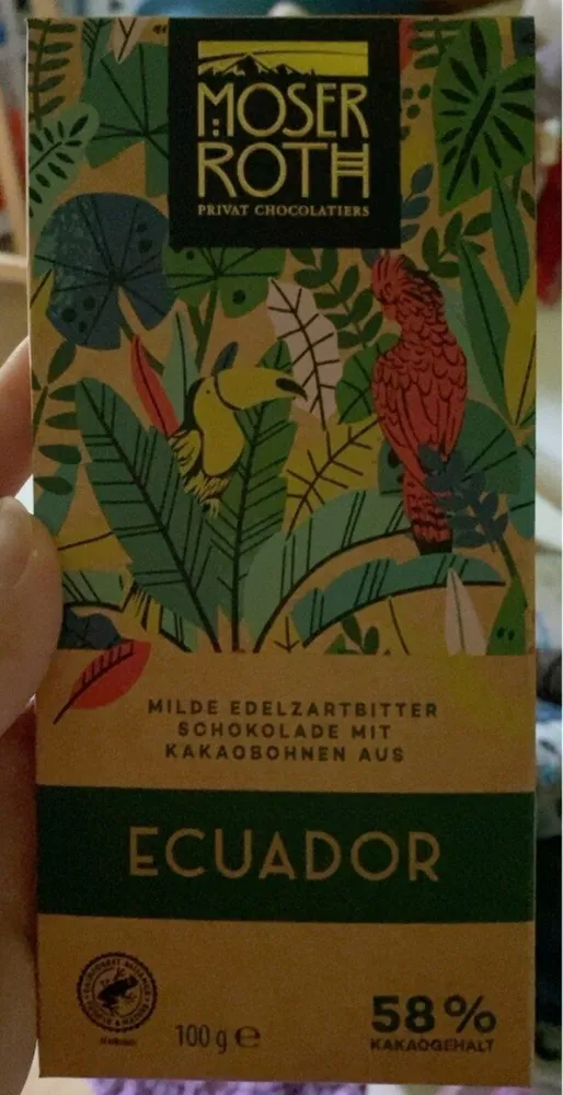 Milde Zartbitterschokolade