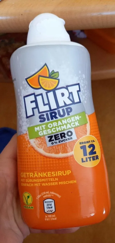 Flirt Sirup mit Orangengeschmack Zero