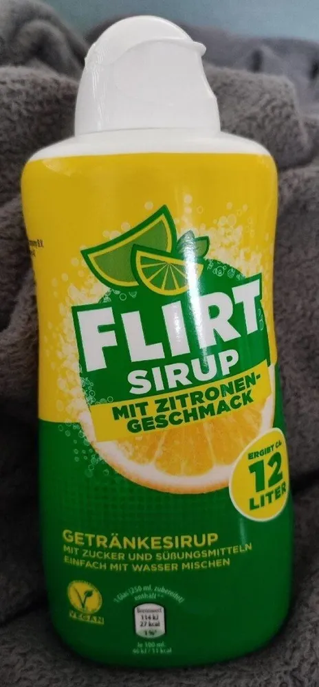 Getränkesirup mit Zitronengeschmack