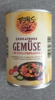 Gebratenes Gemüse in Tomatensauce