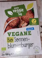 vegane Sonnenblumenburger