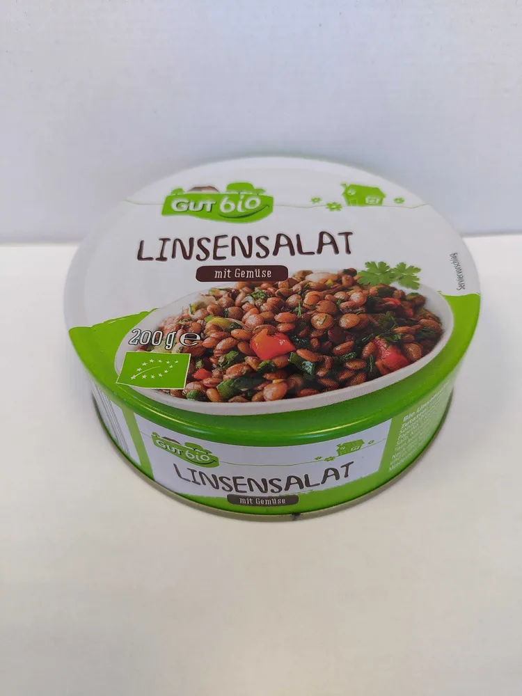 Linsensalat mit Gemüse