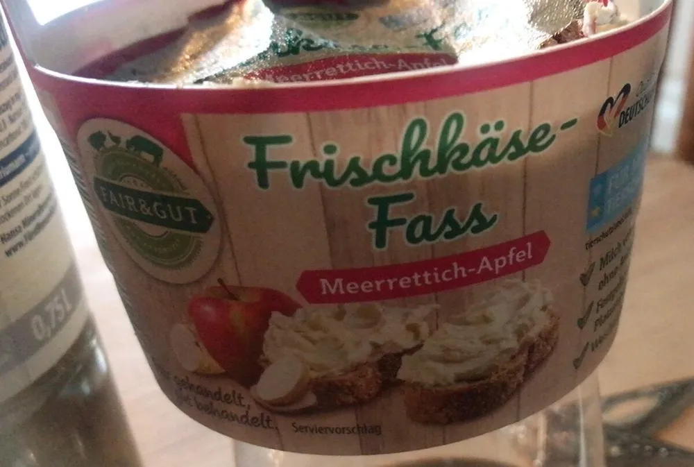 Frischkäse-Fass