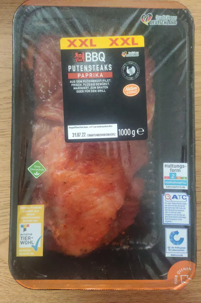 BBQ Putensteaks Paprika
