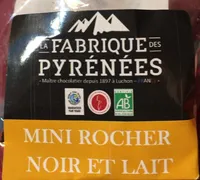 Mini rocher noir et lait