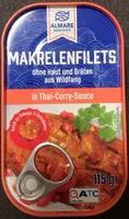 Makrelenfilets in Thai-Curry-Sauce