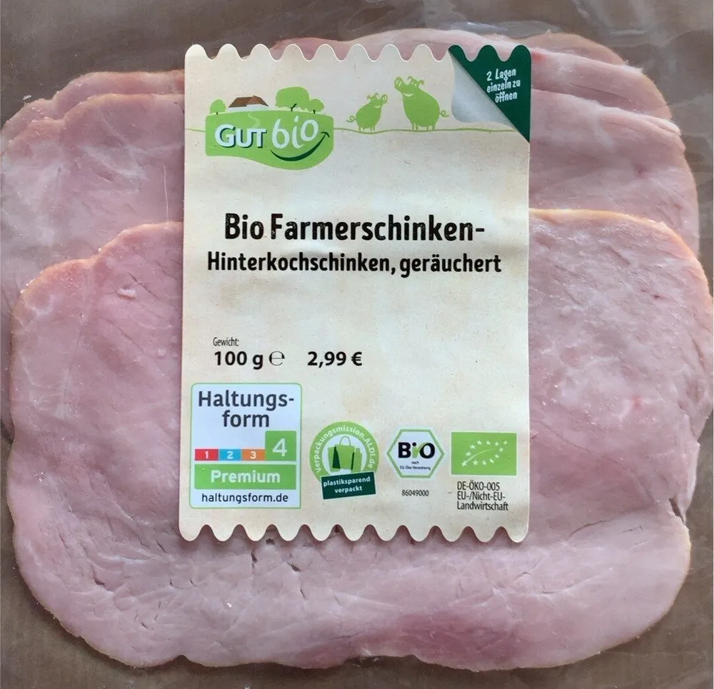 BIo Farmerschinken- Hinterkochschinken