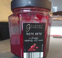 Rote Bete in Streifen