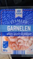 Eismeergarnelen gekocht, geschält und aufgetaut