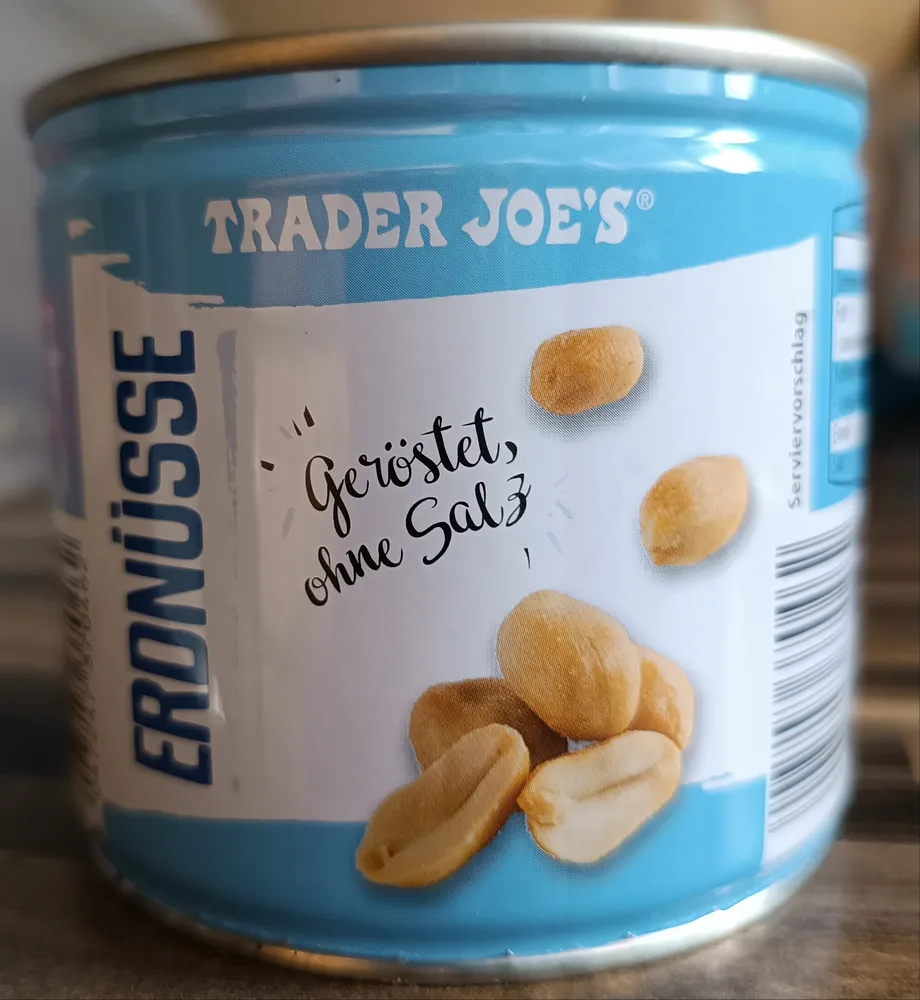 Erdnüsse geröstet ohne Salz