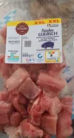 Frisches GULASCH vom Schwein aus dem SCHINKEN geschnitten, zum Braten
