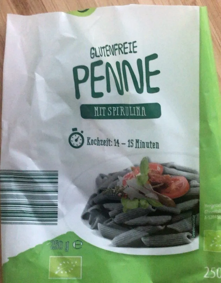 Nudeln schwarz Spirulina