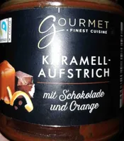 Karamell-Aufstrich mit Schokolade und Orange