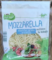 Bio-Mozzarella Schnittfest, gerieben