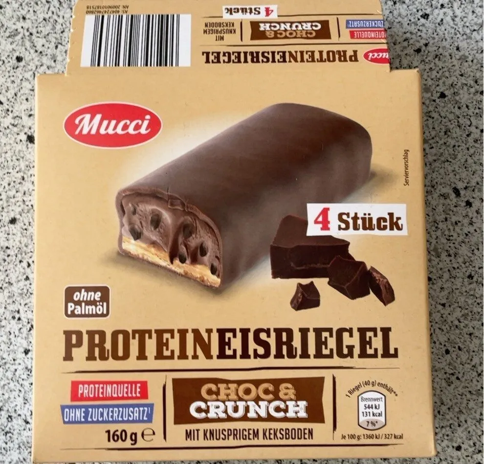 Proteineisriegel choc & crunch
