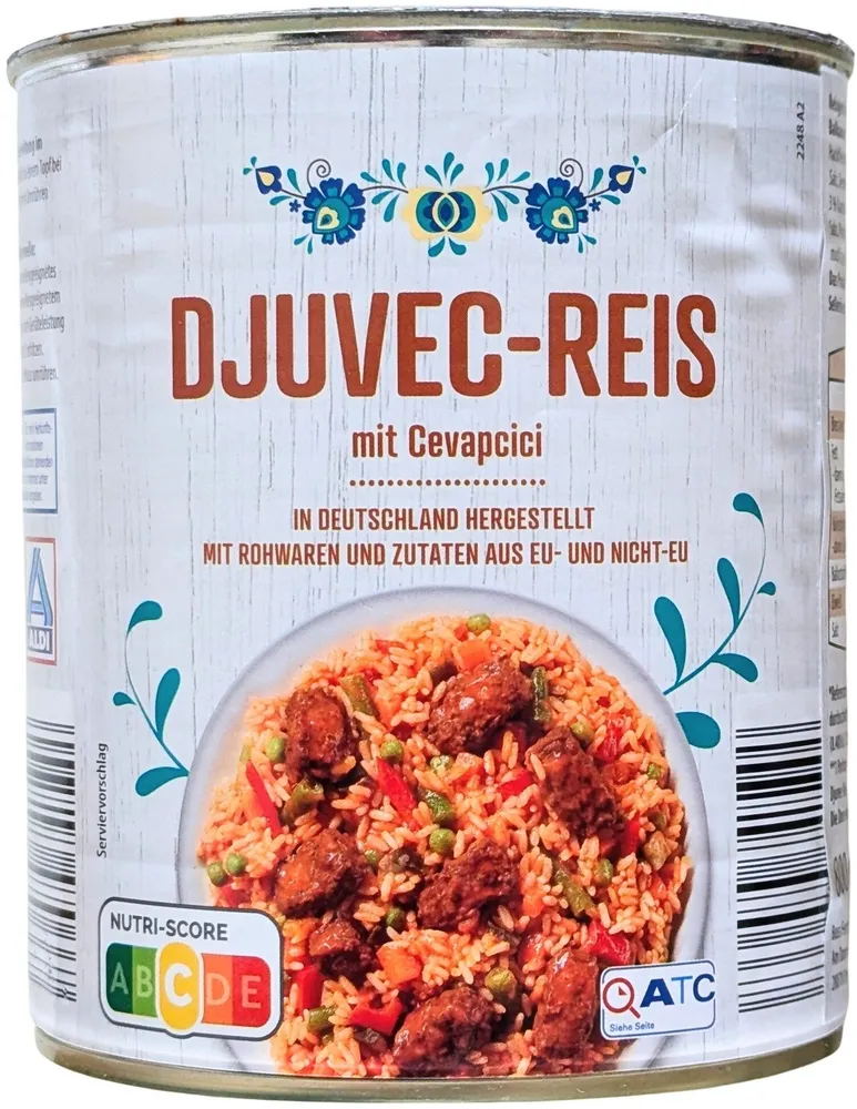 Djuvec-Reis mit Cevapcici