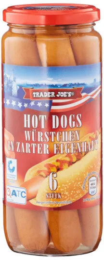 6 Hot Dog Würstchen