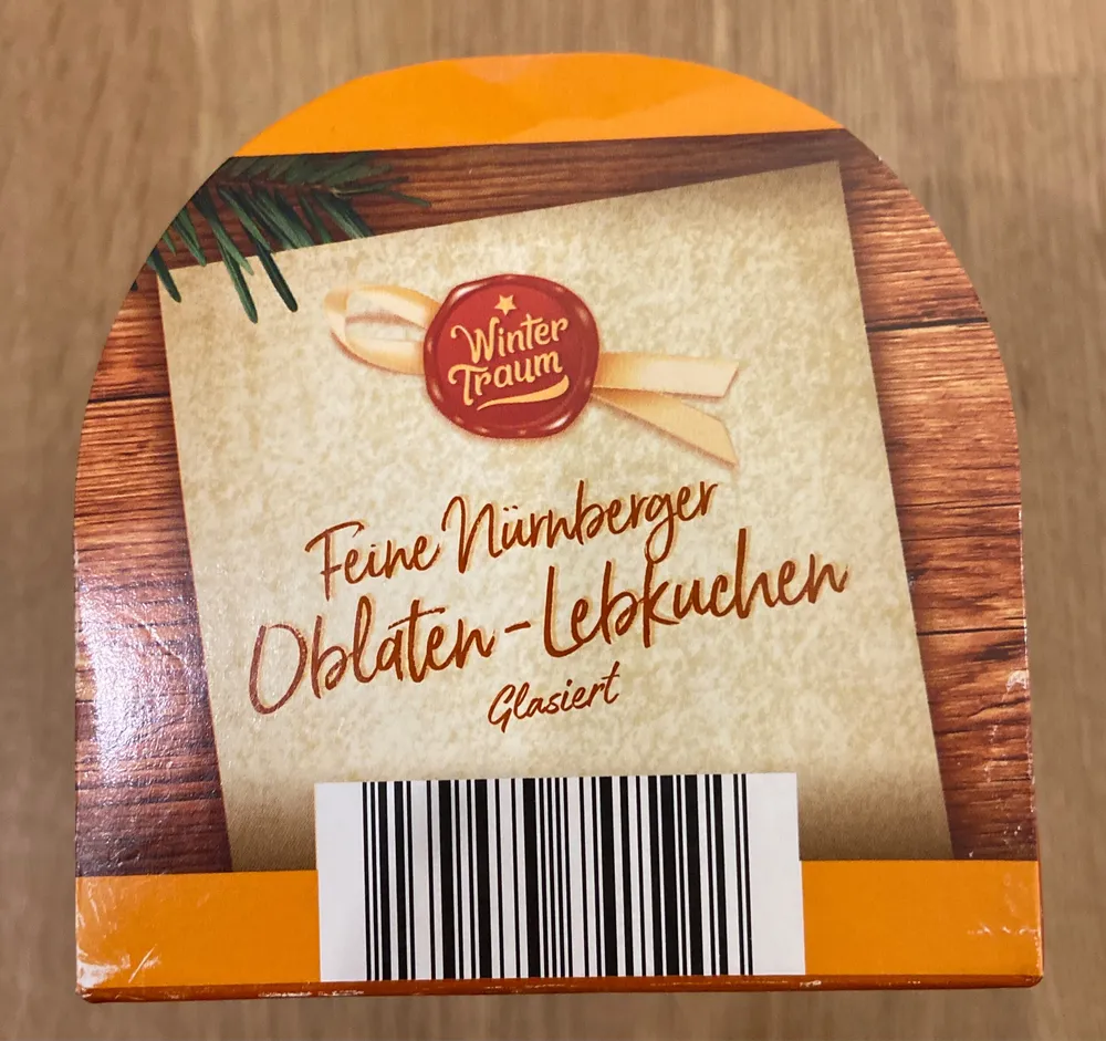 Nürnberger Oblaten-Lebkuchen glasiert