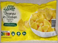 Ananas in Stücken, ungezuckert, tiefgefroren