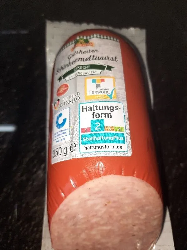 Schinkenmettwurst gekocht