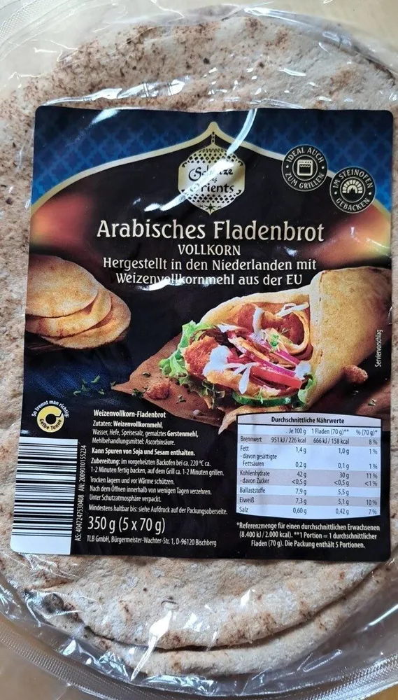 Arabisches Fladenbrot