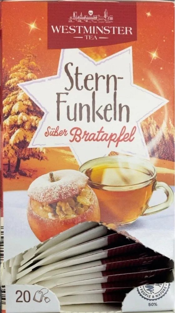 Stern-Funkeln süßer Bratapfel