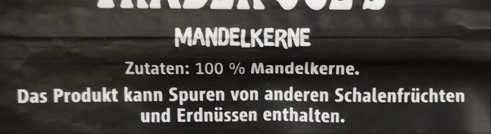 Mandelkerne naturbelassen