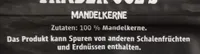 Mandelkerne naturbelassen