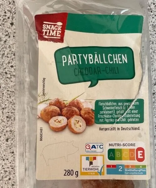 Schweine Partybällchen chilli Cheese