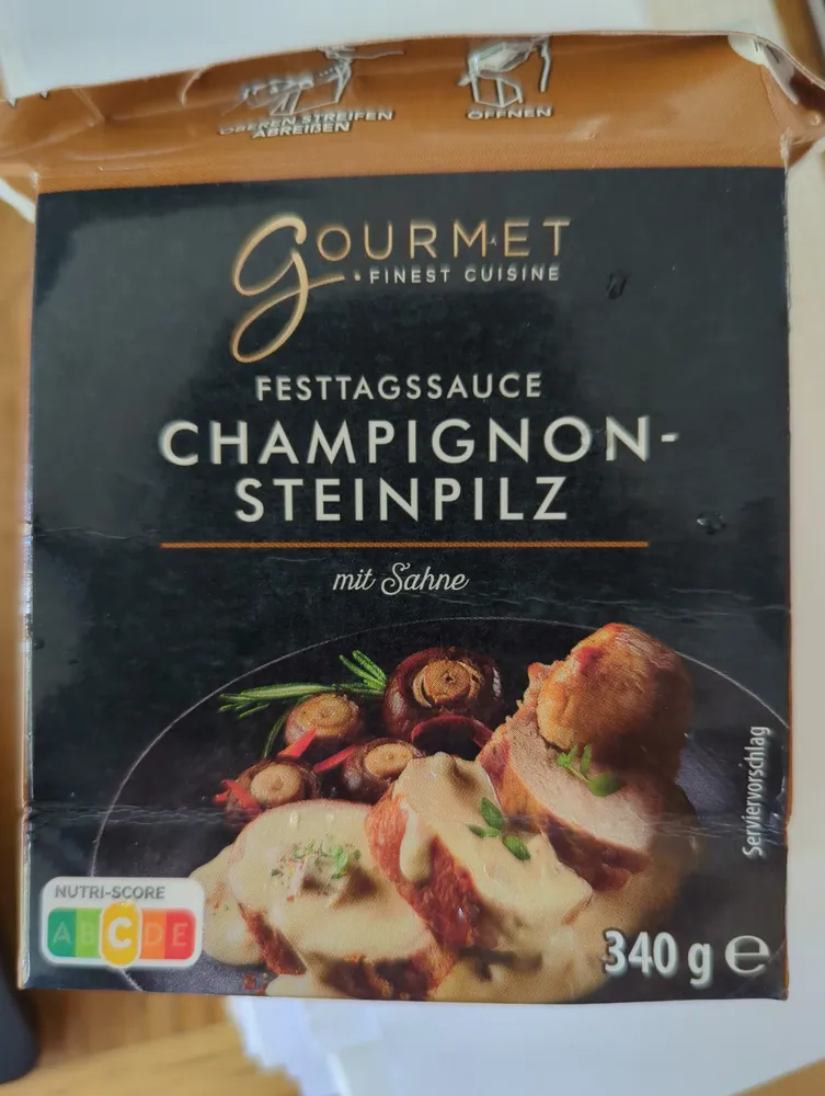 Festtagssauce - Champignon-Steinpilz mit Sahne