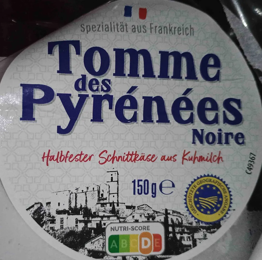 Tomme des Pyrénées Noire, 50 % Fett i. Tr.