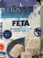 ALDI LYTTOS Griechischer Feta Original griechisch; hergestellt aus Schafs- und Ziegenmilch; mind. 45 % Fett i. Tr. Aus der Kühlung 2.29€ 200g Packung 1kg 11.45€