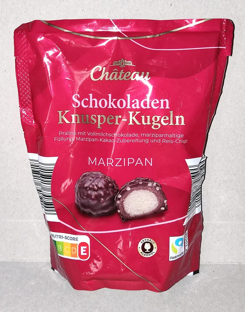 Schokoladen-Knusper-Kugeln - Marzipan
