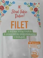 Filet z piersi kurczaka z suszonymi pomidorami i ziołami
