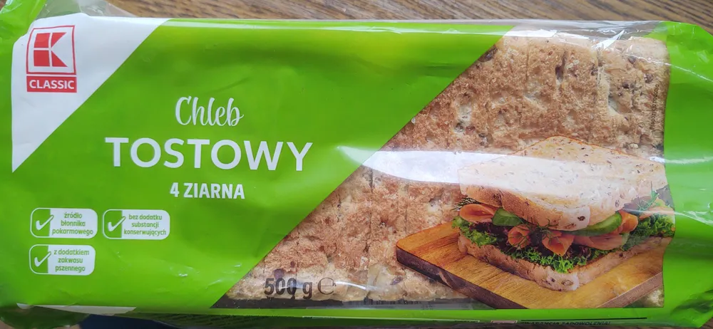Chleb Tostowy 4 ziarna