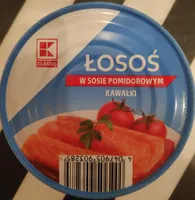 Łosoś w sosie pomidorowym kawałki
