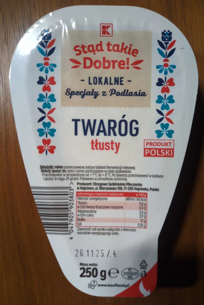 Twaróg tłusty