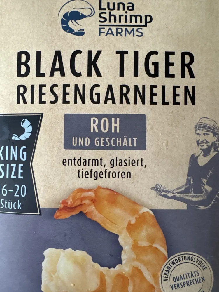 Black tiger - Roh Und Geschält