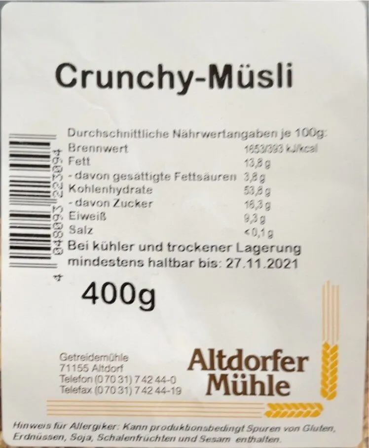 Crunchy Müsli