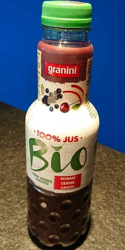 Jus 100% Bio Pommes Cerise Cassis