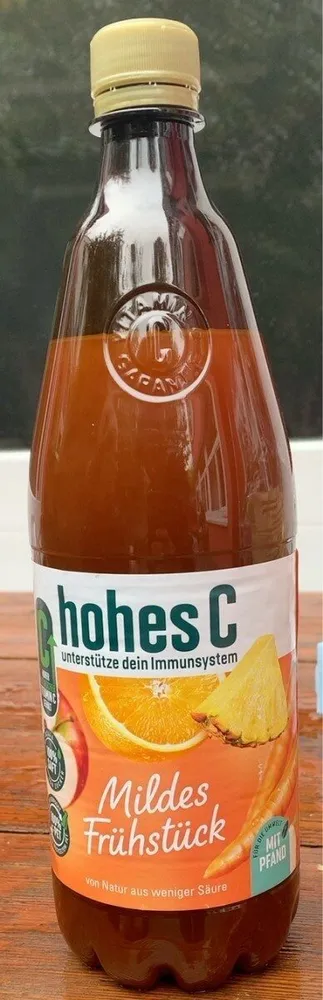 Hohes C mildes Frühstück