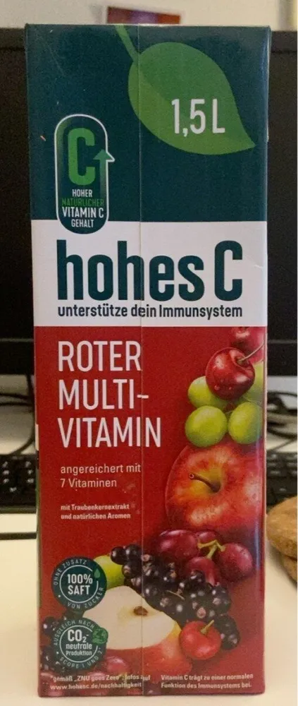 Roter Multi-Vitamin