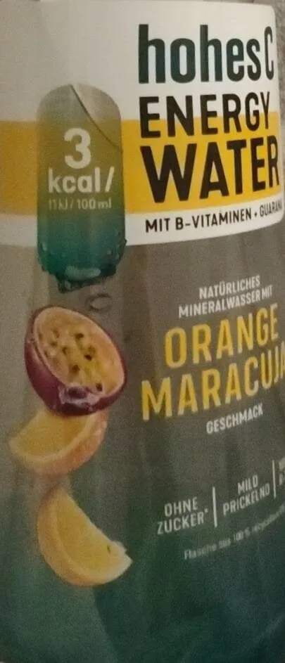 hohes C Wasser Energy Orange-Maracuja
