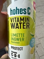 VITAMIN WATER LIMETTE INGWER Geschmack